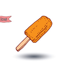 Sweet icon ice cream, vector illustration.