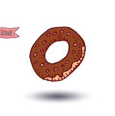 Cake food icon, vector illustration.
