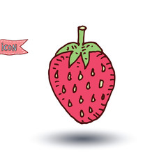 Strawberry isolated, vector illustration.