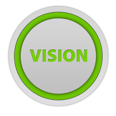 Vision circular icon on white background