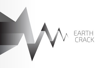 Earth Crack Vector