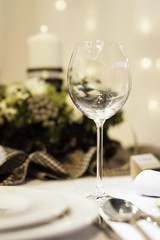 Wedding table setting