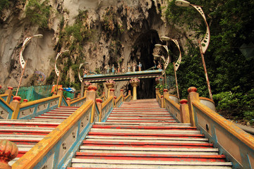 Fototapeta na wymiar batu caves stairs