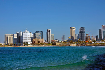 Fototapeta na wymiar City beach view