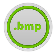 .bmp circular icon on white background