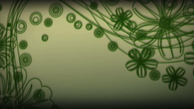 Sfondo verde con disegno floreale Sioper