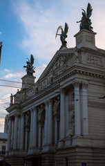 Fototapeta na wymiar Old opera in Lviv, Ukraine