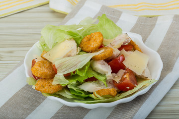Caesar salad with chicken