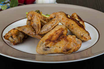 Roasted chicken wings