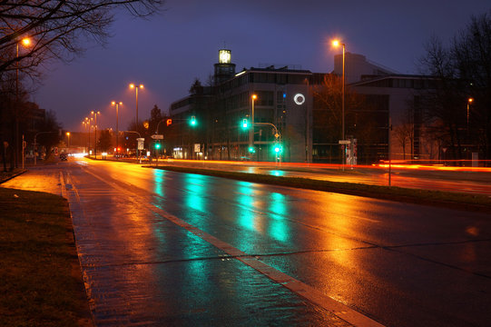 Straße in der Nacht