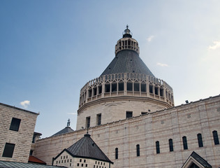 Facade of Basilica of the Annunciation, Nazareth, Israel