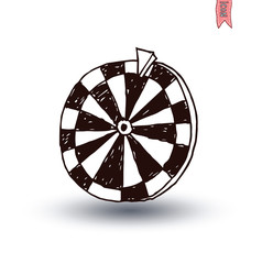 Wheel of fortune, hand drawn vector illustration.