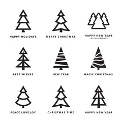 Christmas trees collection