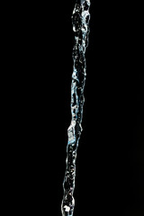Fototapeta na wymiar water on a black background