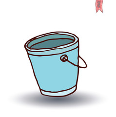 bucket, vector illustration.