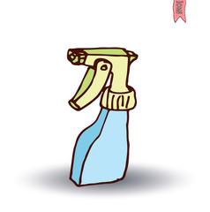 Cleaner spray bottle, vector illustration.