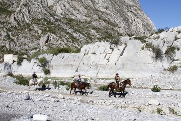 a Huasteca mountains - cowboys - Mexico
