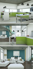 modernes Loft Interieur Design