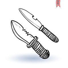 Knife, vector illustration