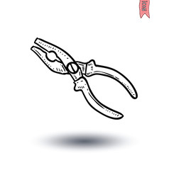 pliers icon - vector illustration