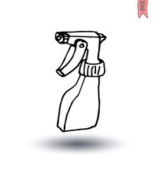 Cleaner spray bottle, vector illustration.