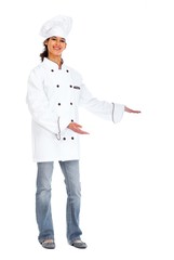 Young chef woman