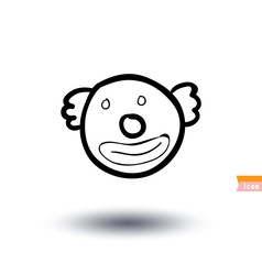 Obraz premium funny cartoon avatar icon, vector.