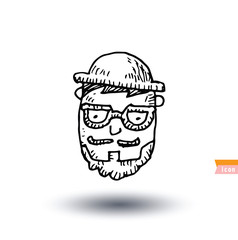 hipster style, hand drawn illustration.
