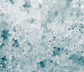 snowflakes as background. close-up