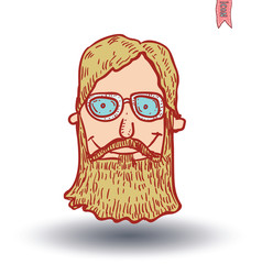 hipster style, hand drawn illustration.