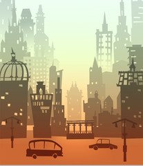Obraz premium Capital, Big city illustration