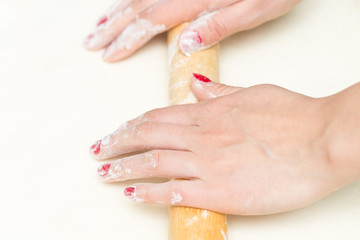 Fototapeta premium rolling dough
