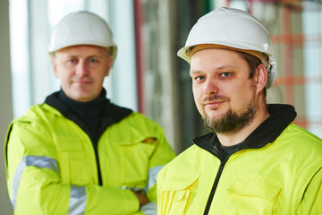 Construction builder worker at site