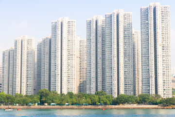 Apartment building. Hong Kong. China.