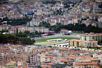 Fototapeta na wymiar Aerial view of Amasya, Turkey