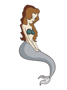 Pretty mermaid draw