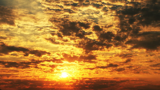 Time Lapse Of Sunset 4k