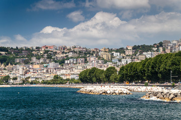 Sea coast in Naples