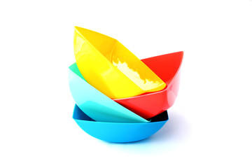 color plastic bowl