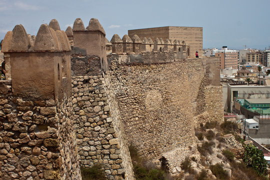 Old fortress Alcazaba in Almeria