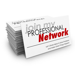Join My Professional Network Business Cards Expand Grow Career O