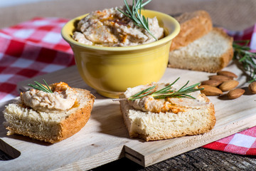 Bread with Bean Spread