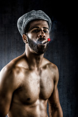 Bad boy smoking cigar