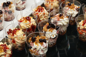 Sweets in cups