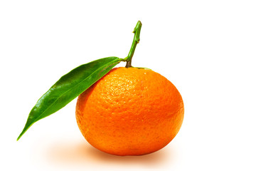 Mandarin isolated on white background
