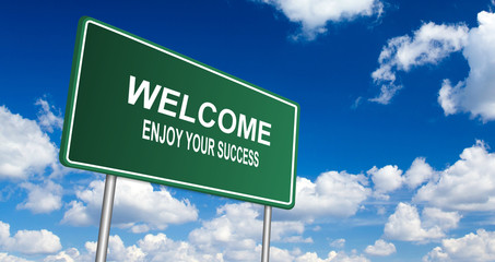 welcome enjoy your success