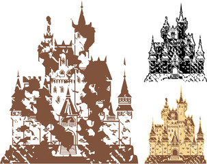 Castle Dark stock photos and royalty-free images, vectors and