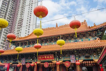Tuinposter Sik Sik Yuen Wong Tai Sin Temple in Hong Kong, China © orpheus26