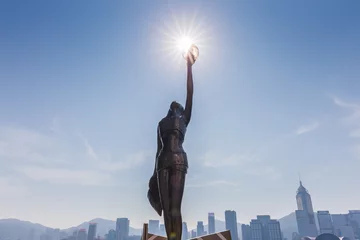 Foto op Plexiglas Avenue of the Stars landmark of Hong Kong, China. © orpheus26