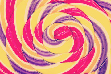 Retro Photo Of Lollipop Abstract Closeup